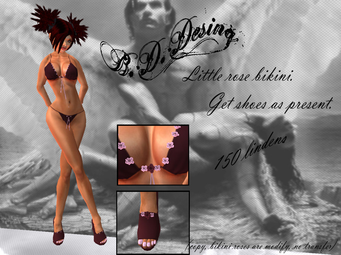.::B.D.Design::. little rose bikini red