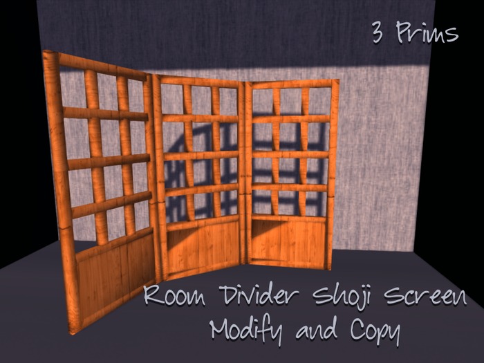 Wood room divider