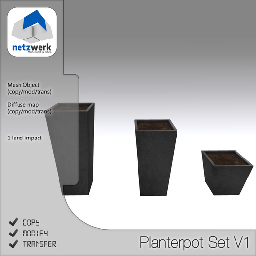 netzwerk - planter pot set (boxed)