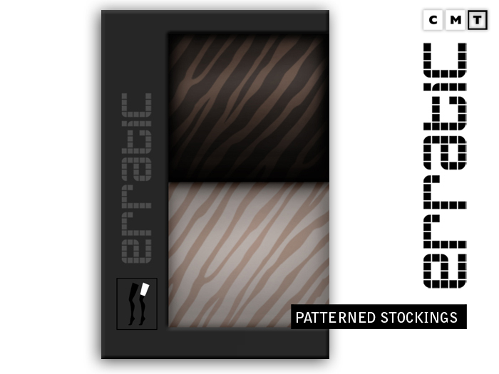 erratic / patterned stockings - zebra