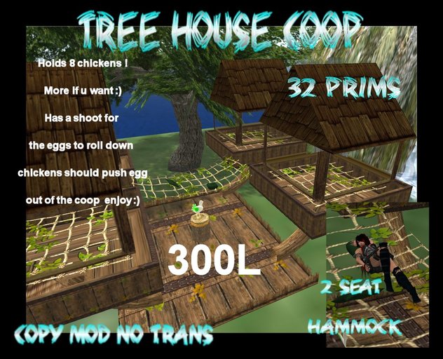Tree house coop Boxed