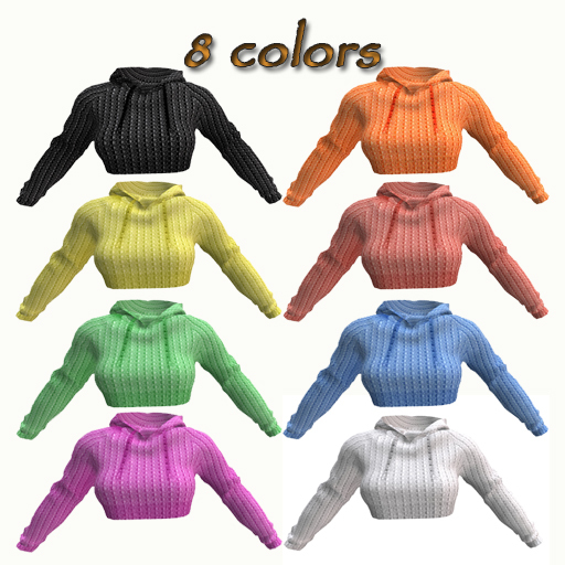 Mesh ST - Ladies Cropped Hoodie