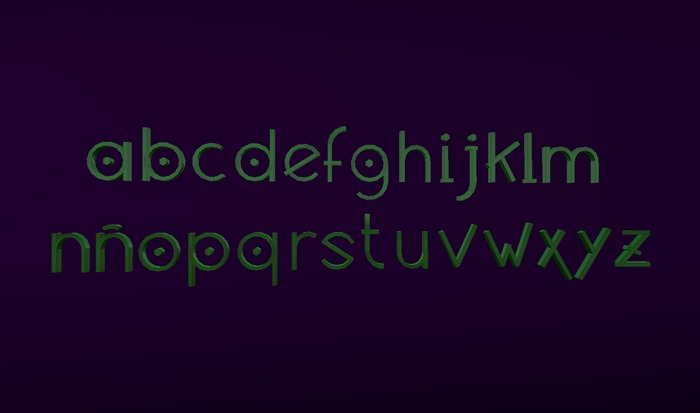 abecedario 2 dany verde letras