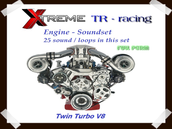 Twin Turbo V8 Engine Soundset XTREME TR-racing