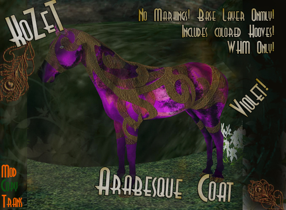 <K> Coat Arabesque BOXED Violet