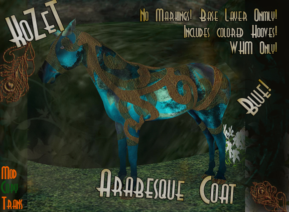 <K> Coat Arabesque BOXED Blue