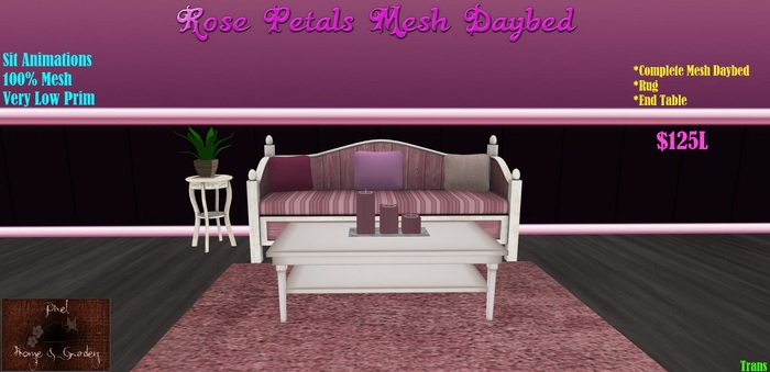 PH&G - "Rose Petas" Mesh Daybed (Boxed)