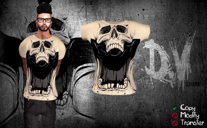 [DV] Promo -Screaming Skull- T-shirt