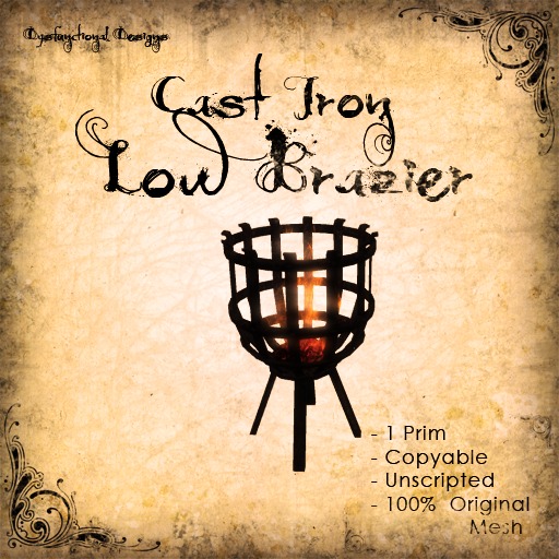 [DDD] Cast Iron Low Brazier - 100% Mesh
