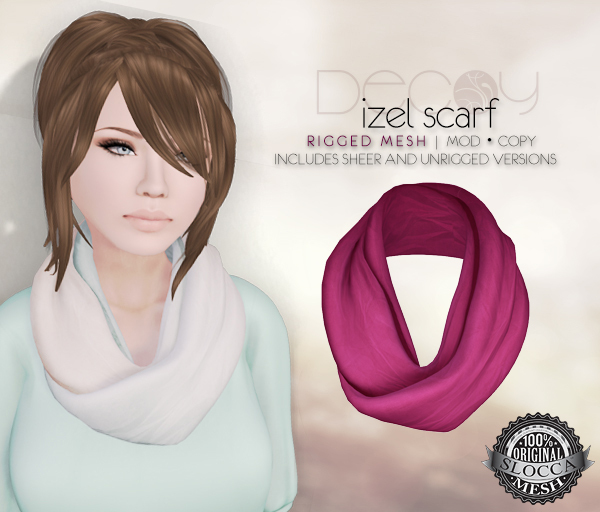 [Decoy] Izel Scarf - Pink