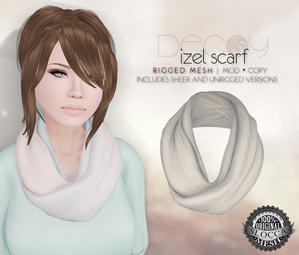 [Decoy] Izel Scarf - White