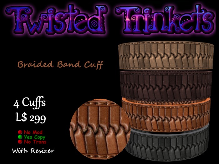 Leather Braided Band Cuff