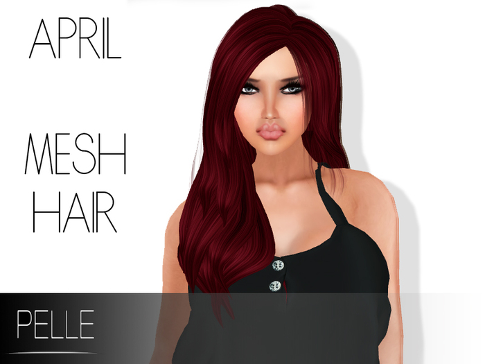 Pelle - APRIL 100% RIGGED MESH HAIR RED