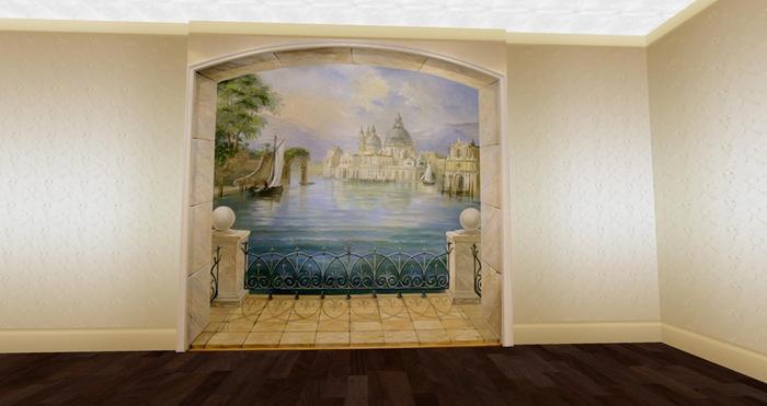 Niche wp 211 with 4 texture wallpaper