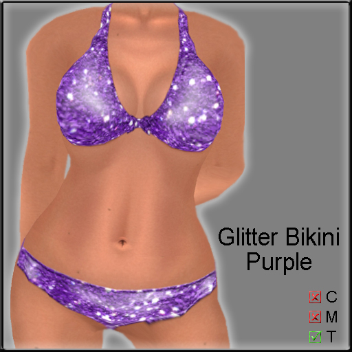 Glitter Bikini - Purple