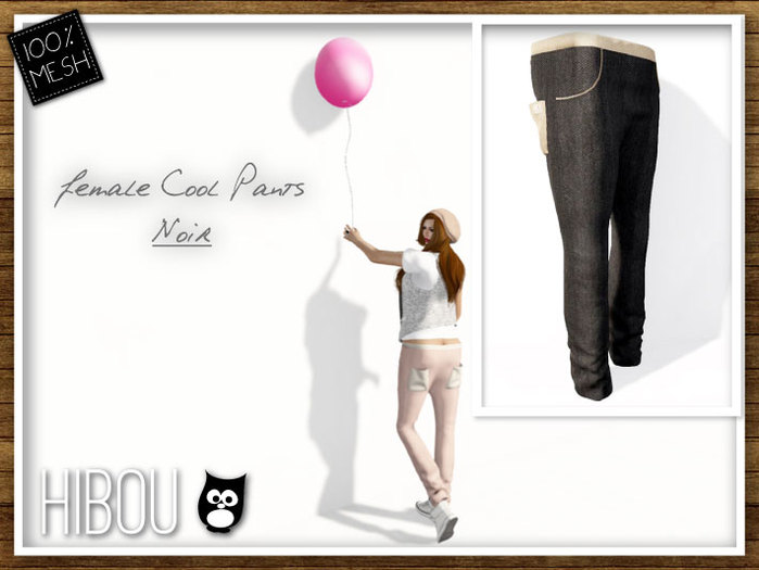 *Hibou* Female Cool pants Noir 
