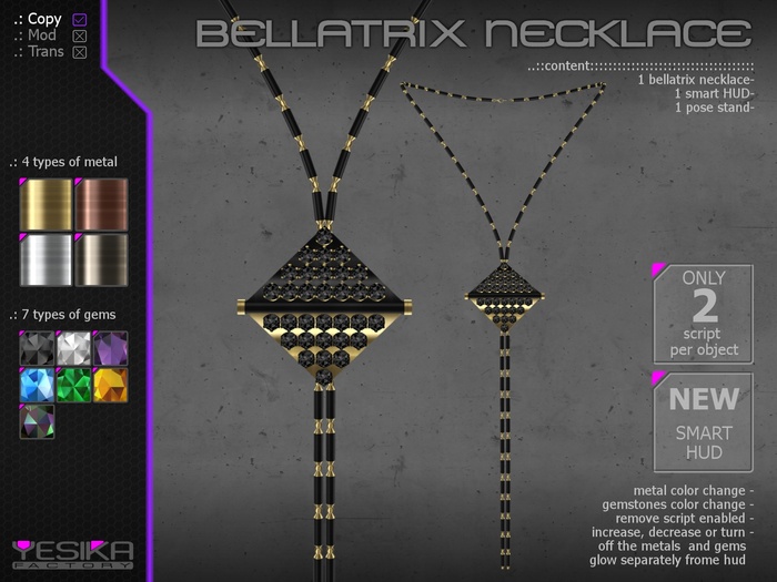 ..:: Yesika Factory ::.. Bellatrix Necklace (wear) v1.1