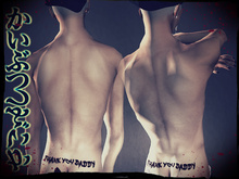 [M.Tattoo] " Thank you daddy "