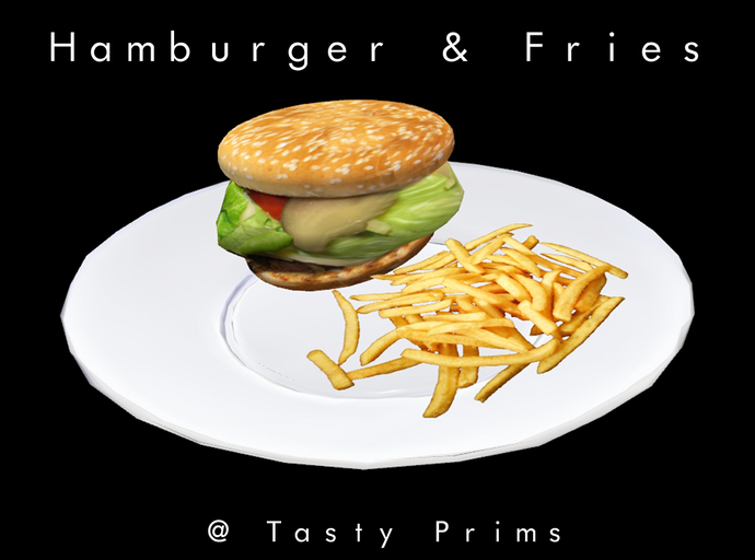 Hamburger and French Fries Sculpty Food Kitchen Food Restaurant Food