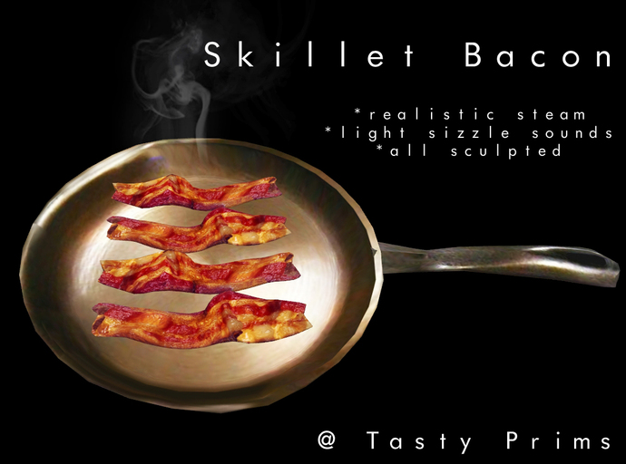 Bacon in Skillet for Stove Kitchen Food Sculpty Food