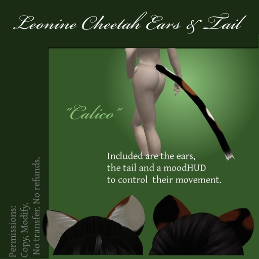 (Leo) Avatar - Calico Ears & Tail