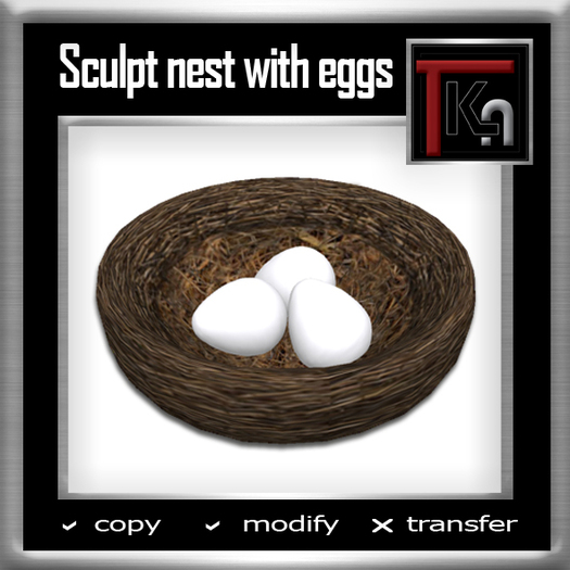 TKA-Sculpt nest with eggs [Box]