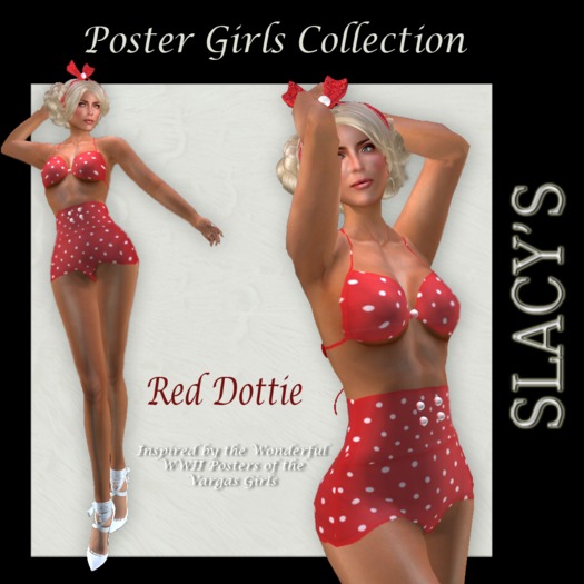 POSTER GIRLS  RED DOTTIE