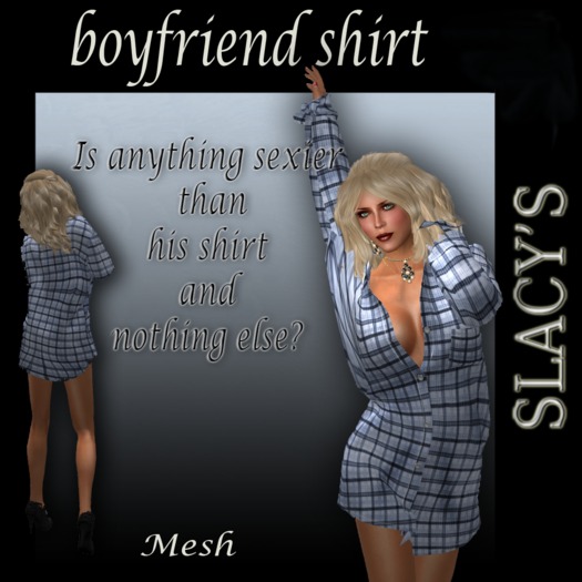 BOYFRIEND SHIRT/NIGHTIE BOXED