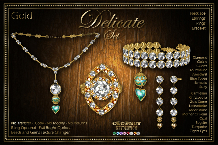 CR  - Delicate SET - Gold