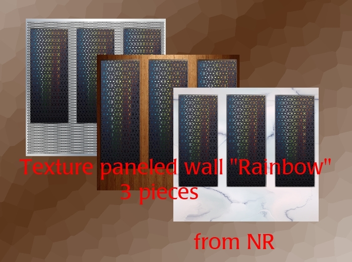 Texture Wall Panel rainbow