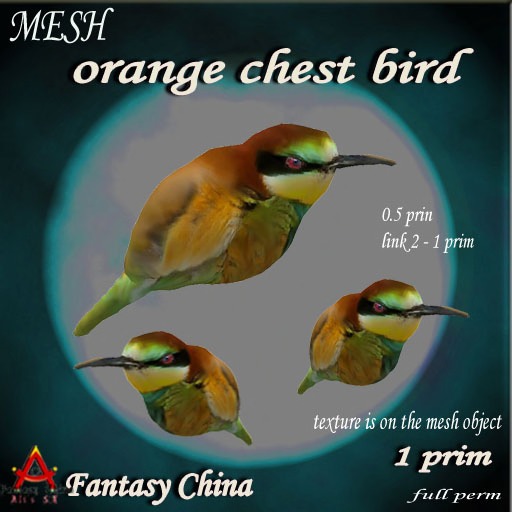 Mesh orange chest bird bp