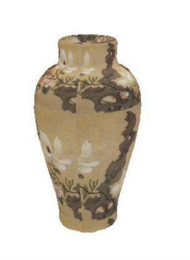 ORIENTAL FLOWERY VASE 