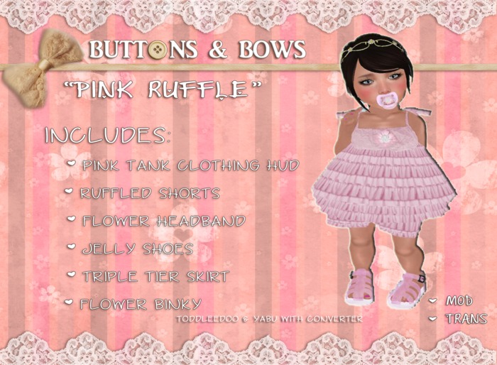 :BB: "Pink Ruffle"  Toddleedoo