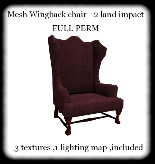 Wingback chair full perm
