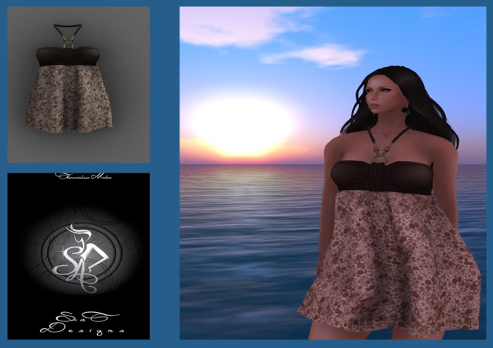 .:Sat:.  Beads Summer Dress flower