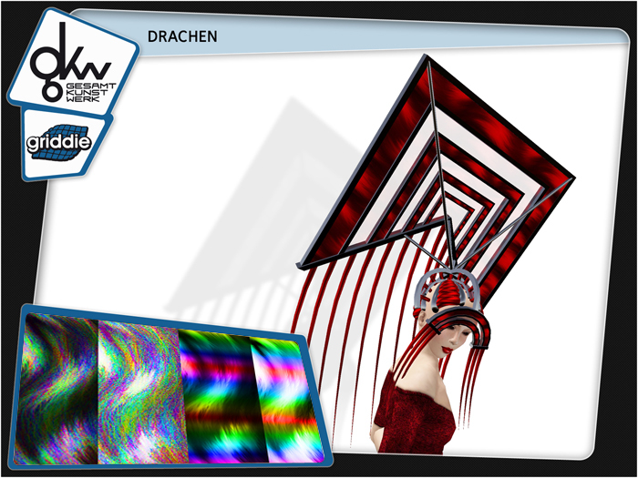 <<Griddie>> Drachen - rainbow