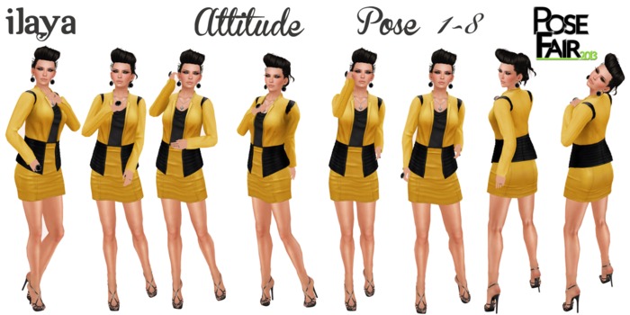 ILAYA Attitude Pose  1-8