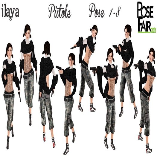 ILAYA Pistole Pose  1-8