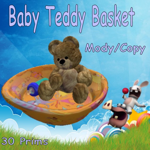 Baby Teddy Basket