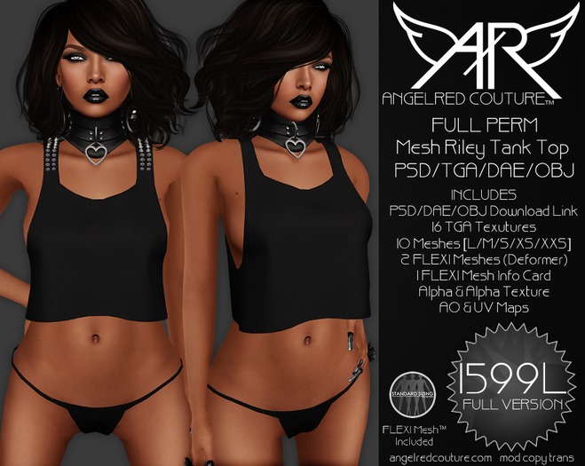 AngelRED - FULL PERM Mesh Riley Tank [FULL VERSION]