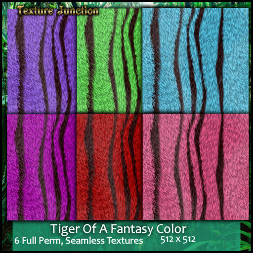 ~TJ~  Tiger Of A Fantasy Color Textures
