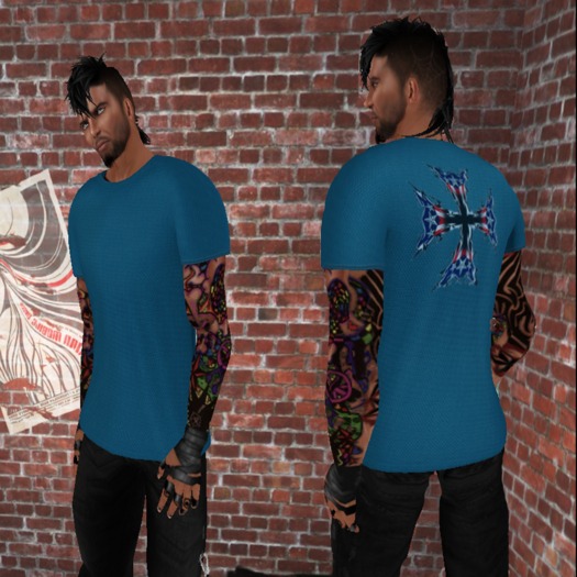 American Cross Blue TShirt