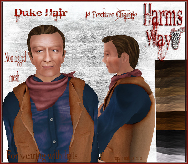 Harm's Way Duke Hair texture change  
