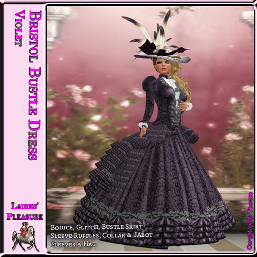~LP~ Bristol Bustle Gown (Boxed) Violet