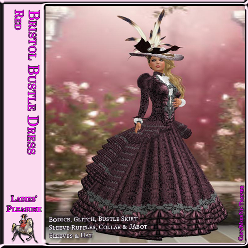 ~LP~ Bristol Bustle Gown (Boxed) Red
