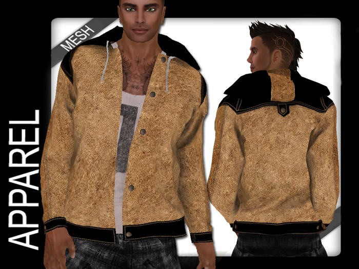 PCD Hooded Jacket Suede Dark Trim Box
