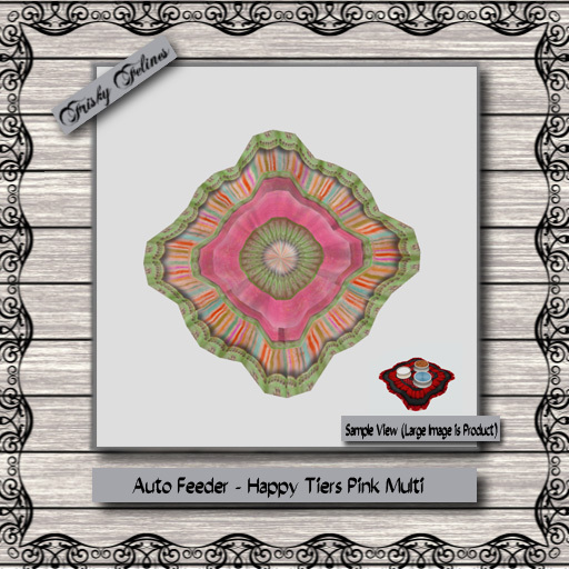 Happy Tiers Food Dispenser - Pink Multi