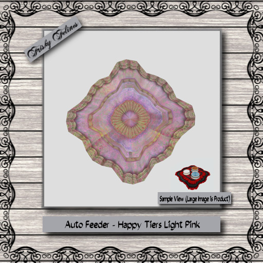 Happy Tiers Auto Food Mat - Light Pink