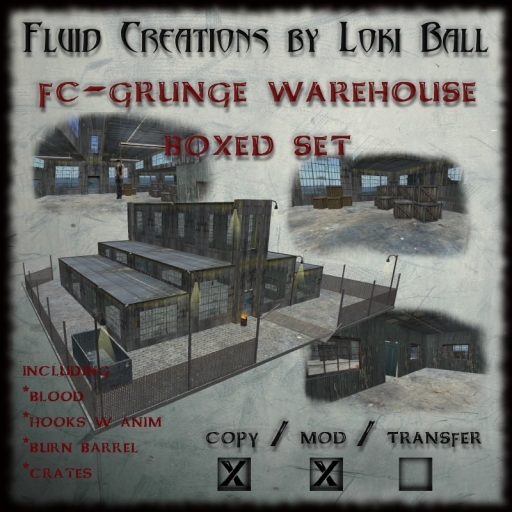 Grunge Industrial Warehouse Boxed Set with accessories