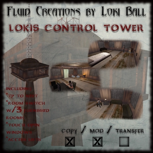 Loki Ball Control Tower with Room Switch Rezzer and furniture accessories